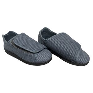 Silverts Mens \Adaptive Slippers Adjustable Extra Wide Slip Resistant Size 10
